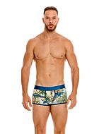 Men's boxer briefs, tropical pattern